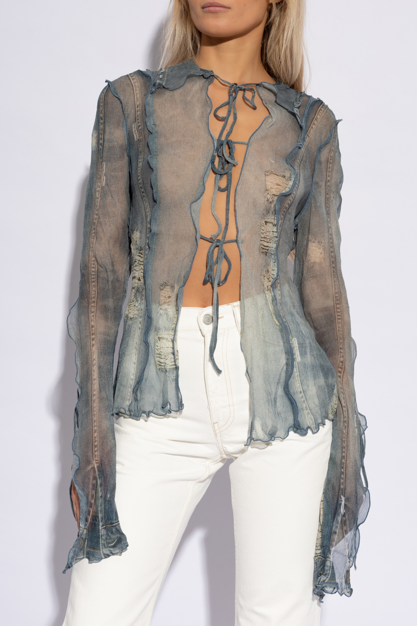 Blue Printed Top Acne Studios - Millet LTK Stormy Jacquard Blue Printed Top Acne Studios - Millet LTK Stormy Jacquard